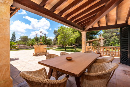 Covered terrace