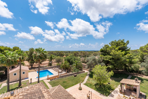 Fantastic views over the plot