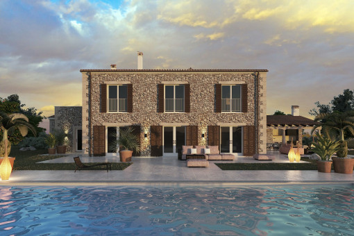 Luxurious, newly-built finca in a unique location between the bay of Mondrago and Santanyi