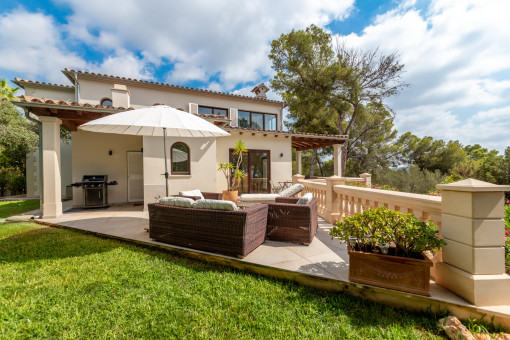 Terrace and garden