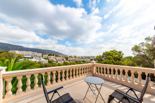 Terrace with sweeping views