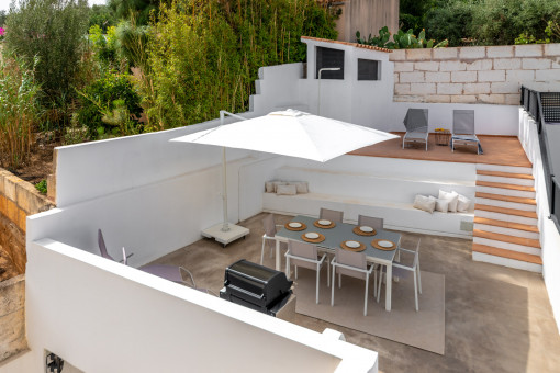 Large outdoor terraces