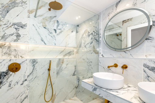 Elegant shower bathroom