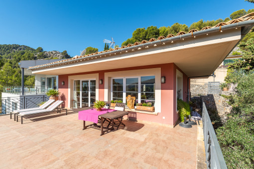 Terrace with outdoor furniture