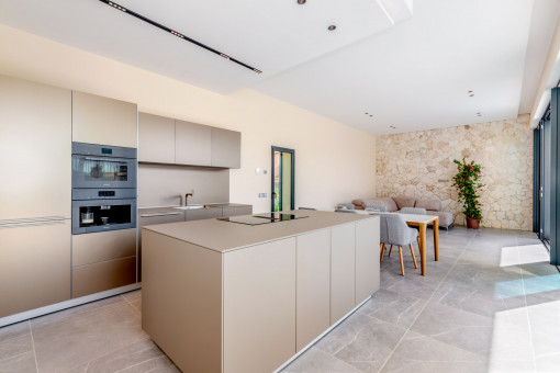 Open, modern kitchen