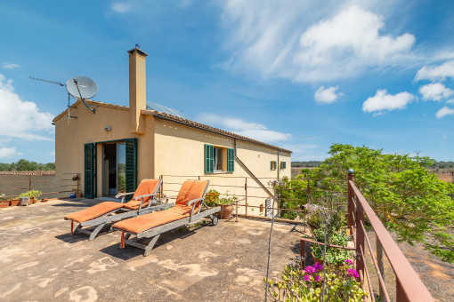 Spacious roof terrace