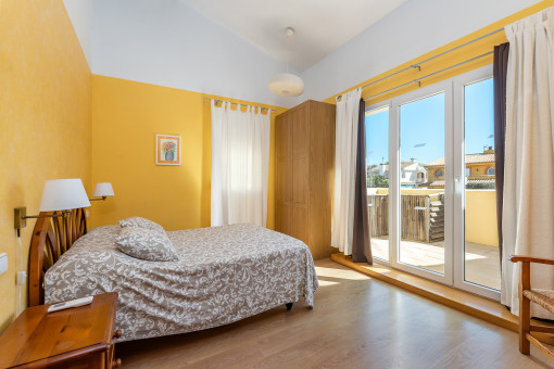 Bedroom with balcony