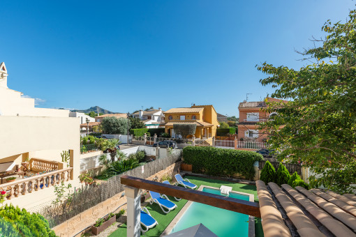 Views over the pool area