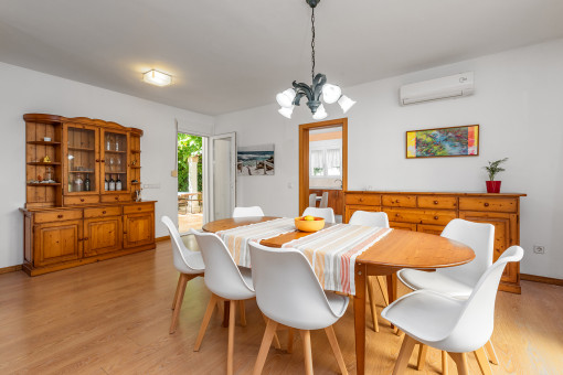 Bright dining area