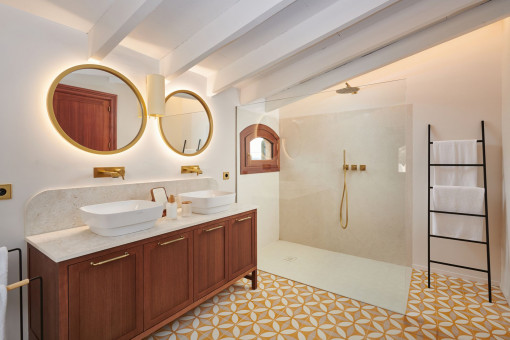 One of 8 bathrooms