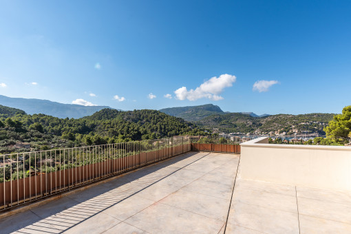 Roof terrace with a view