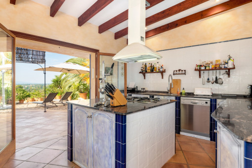 Kitchen with terrace access