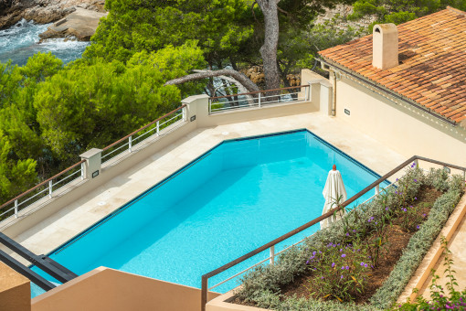 Pool views from the balcony