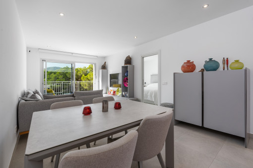 Bright dining area