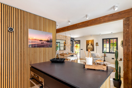 Kitchen with island