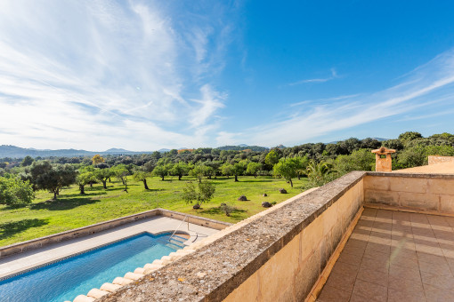 Pool views from the balcony