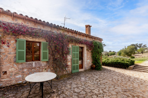 Mediterranean rear terrace 