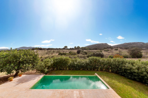 Pool area with fantastic landscape views