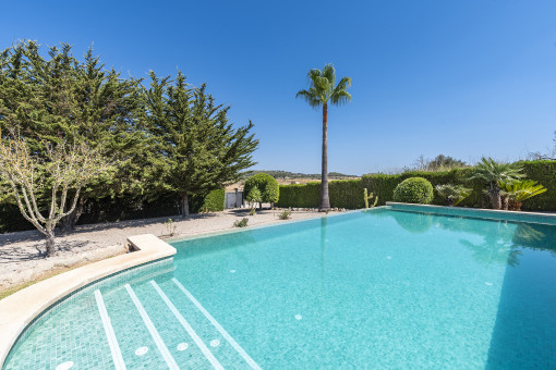 Idyllic pool area