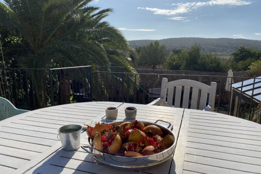 Sunny roof terrace