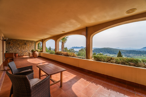 Porched veranda