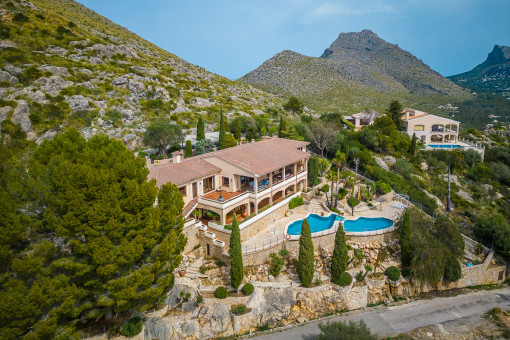 View to the villa