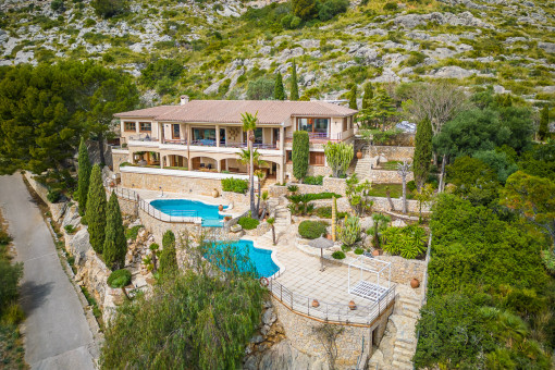 View of the villa