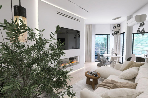 Completely refurbished apartment with high-quality design in first sea line in Santa Ponsa