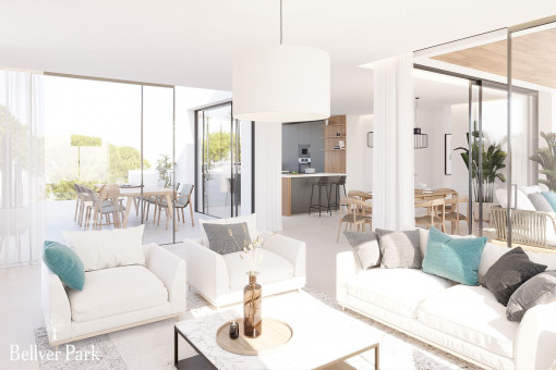 Luxurious apartment with 2 bedrooms in new building complex in Son Armadams