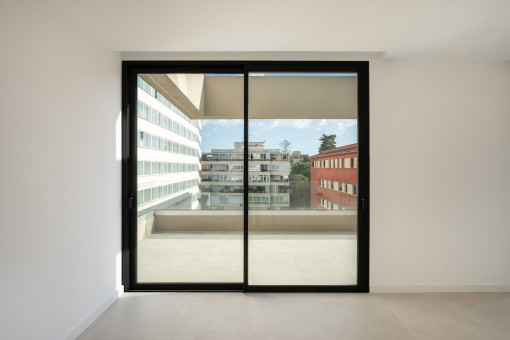 One of three bedrooms