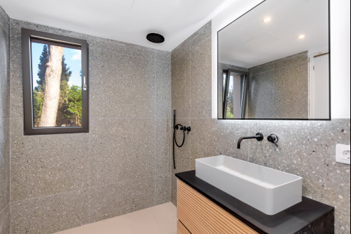 One of four stylish bathrooms