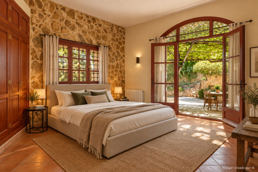 AI-generated image · Virtual styling of the bedroom