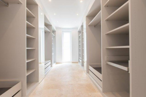 Large walk-in wardrobe