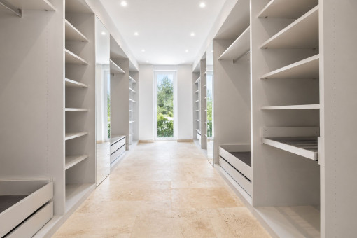 Large walk-in wardrobe
