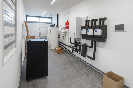 Technical room on the ground floor