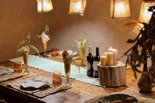 Inviting dining area inside the house