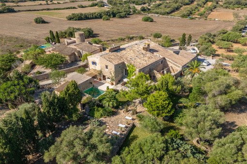 Spacious finca property with lots of charm, pool and wonderful views of Sant Salvador near Cas Concos