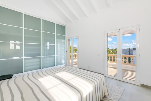 Master bedroom with terrace access