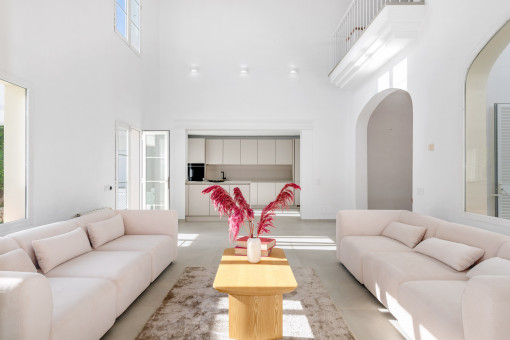 Living and kitchen area