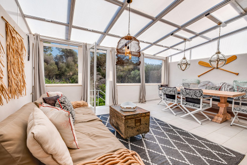 Bright and inviting conservatory