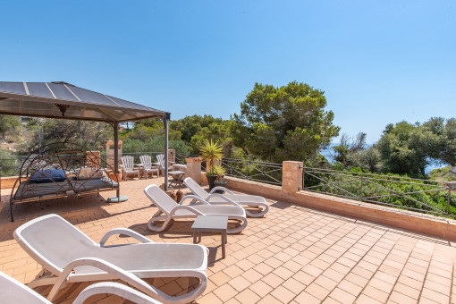 Rooftop terrace with sea view
