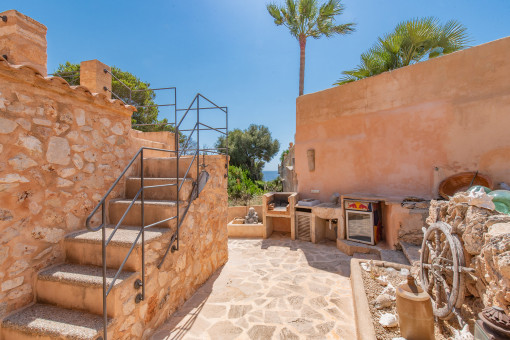 Barbecue area with sea view
