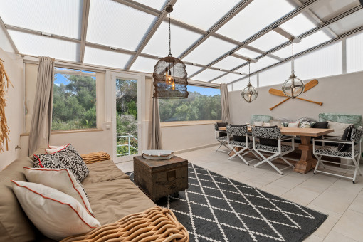 Covered terrace