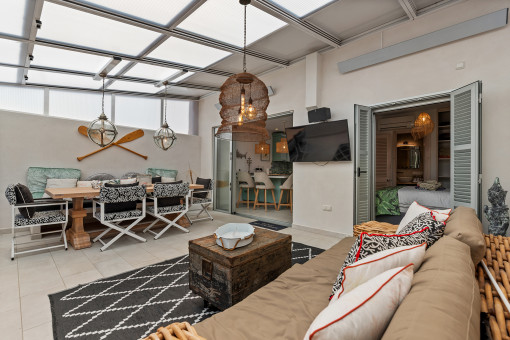 Covered terrace
