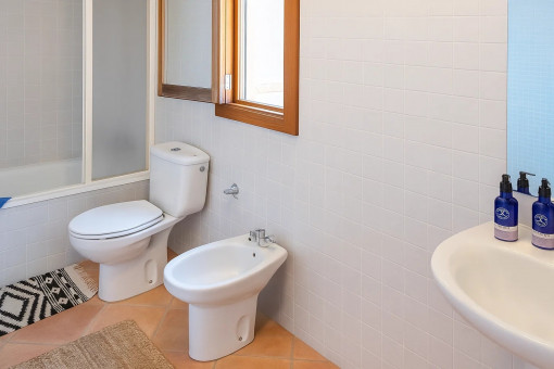 Bathroom on the upper floor of the self-contained apartment