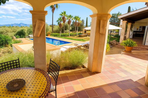 View from the guest wing terrace