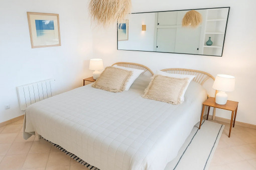 First bedroom of the self-contained apartment