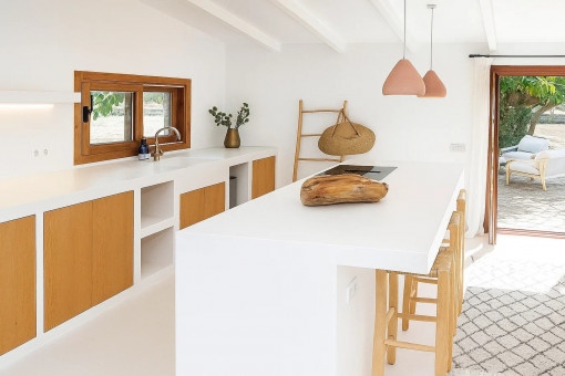 Fully equipped kitchen of the separate guest house