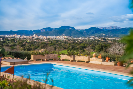 Pool with panoramic view