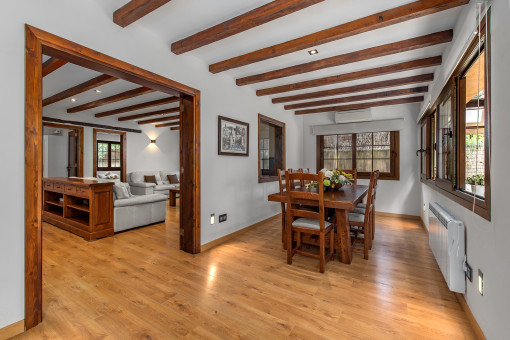 Living and dining area with plenty of daylight